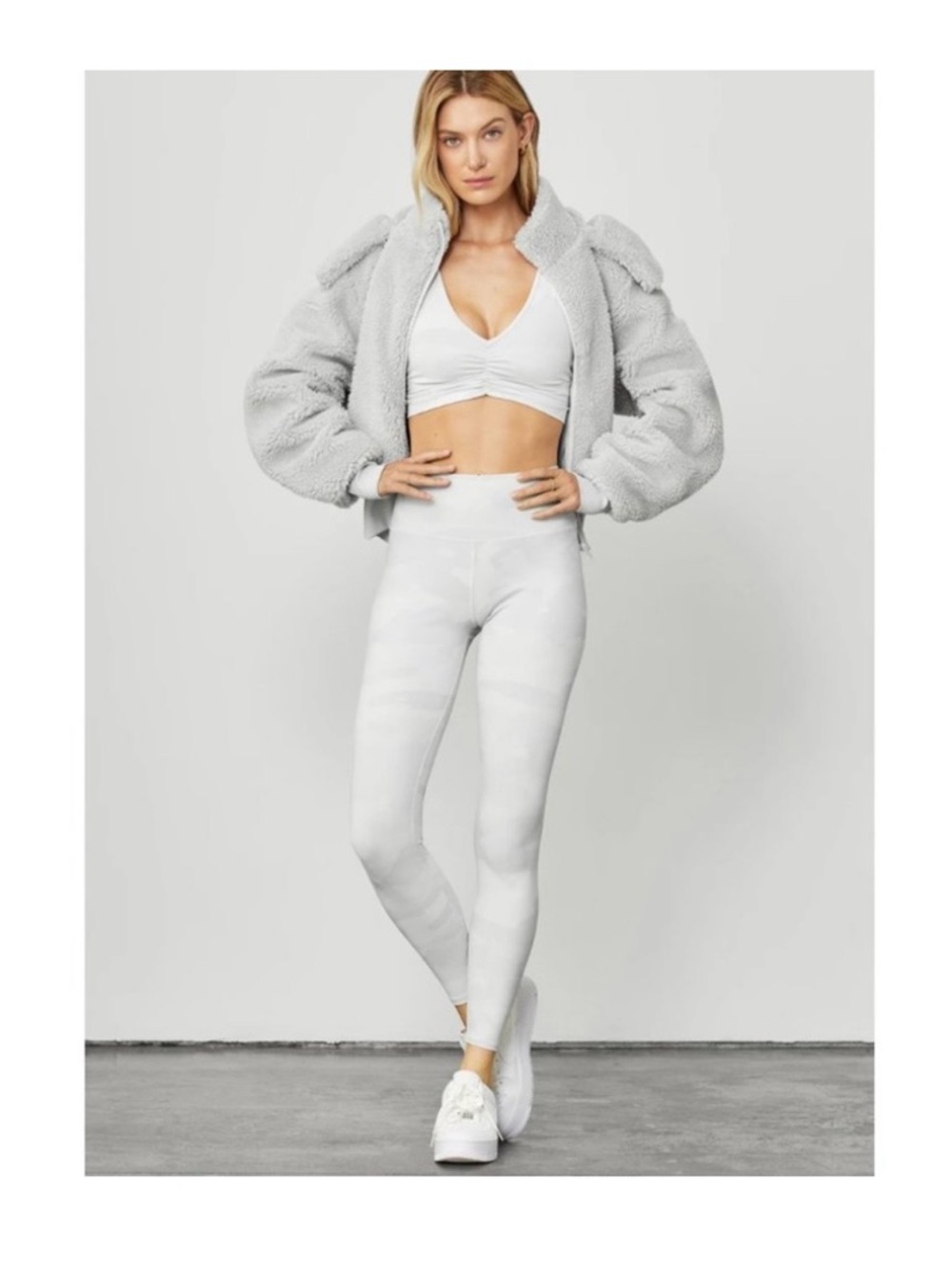 Alo high waist yoga leggings in vapor camo